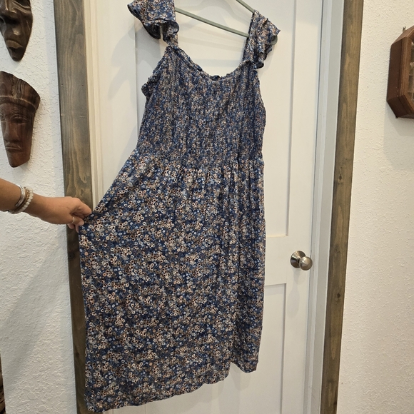 Sonoma Ruffled Smocked Midi Sundress - Picture 5 of 5